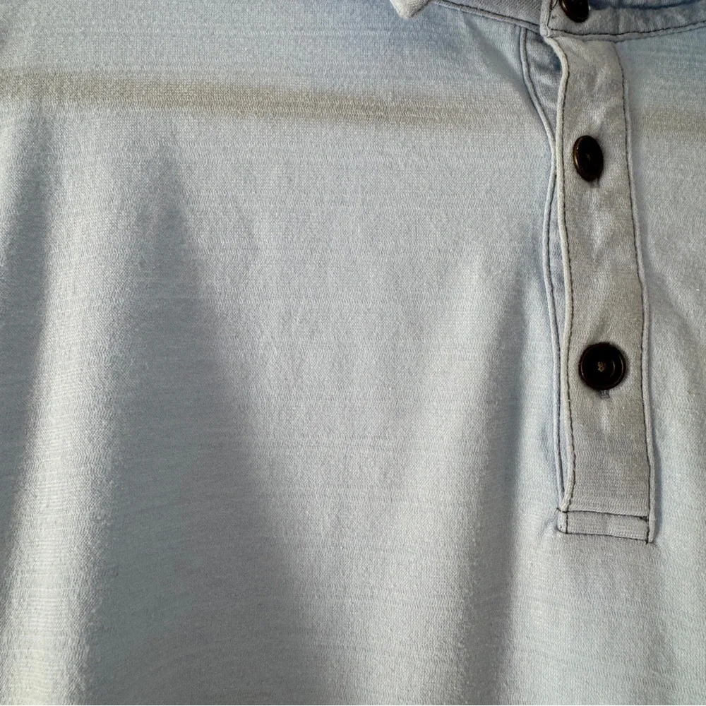 Banana Republic Men’s Light Blue Polo Shirt Short Sleeves XL